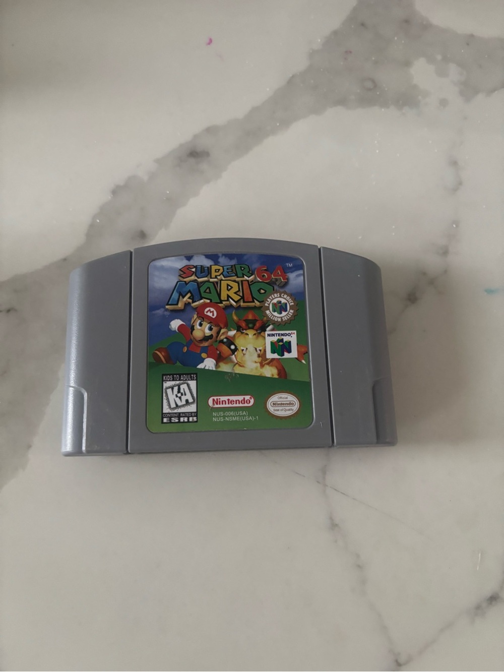 Nintendo Super Mario 64 N64 Game Cartridge - Gray